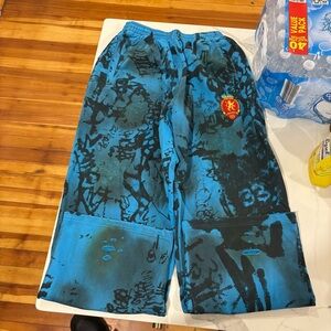 Blue Graphic Sweatpants